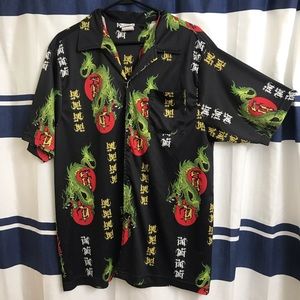 Vintage Mens XL WoodenDog dragon shirt